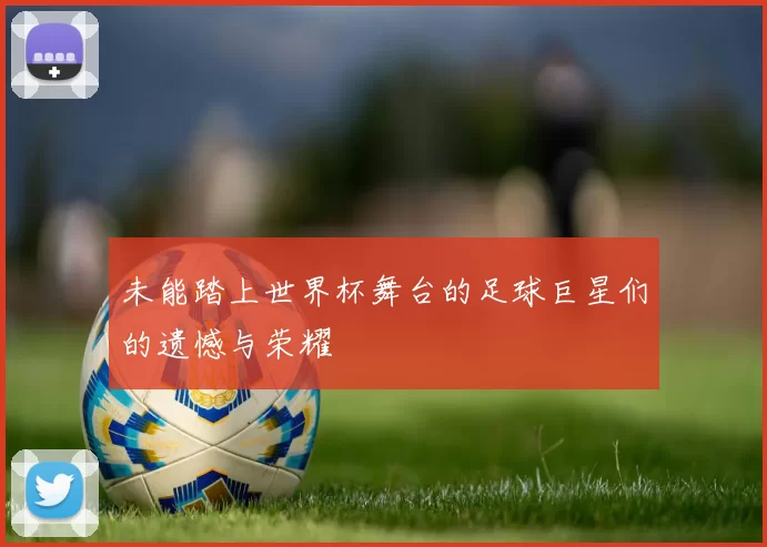 未能踏上世界杯舞台的足球巨星们的遗憾与荣耀